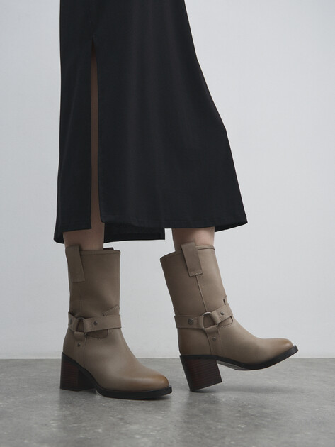 Женские полусапоги TENDANCE, Артикул YS-48225-82, серо-бежевый | 4575758. Ракурс 6