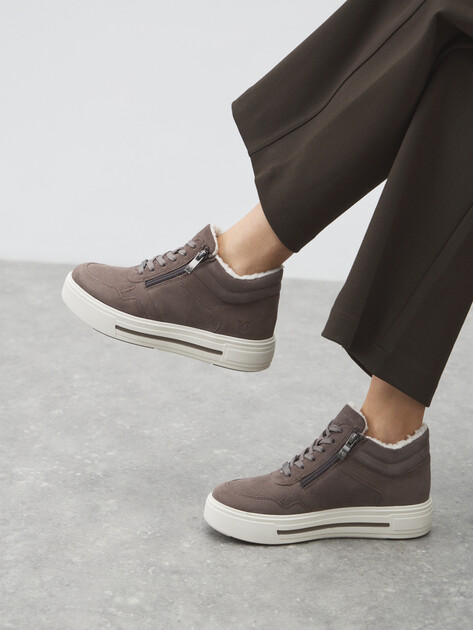 Женские высокие кеды CAPRICE MANOU, Артикул 9-9-26251-45, пыльно-коричневый | 4580031. Ракурс 6