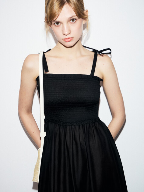 Женское платье KARL LAGERFELD karl dna signature ankle dress, Артикул A2W46009, черный | 4580164. Ракурс 5