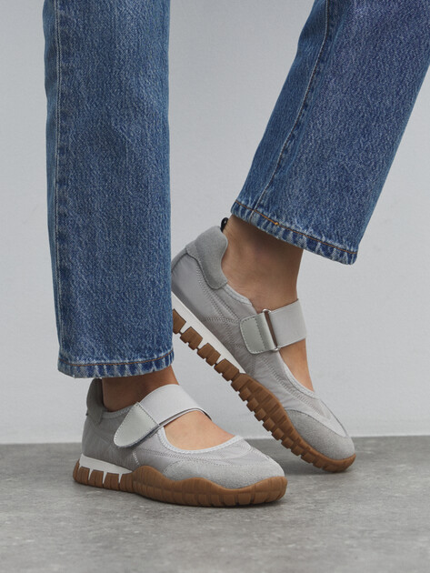 Женские слипоны TENDANCE, Артикул RS-X8566-1, светло-серый | 4581132. Ракурс 6