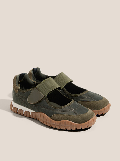 Женские слипоны TENDANCE, Артикул RS-X8566-1, хаки | 4581140. Ракурс 2