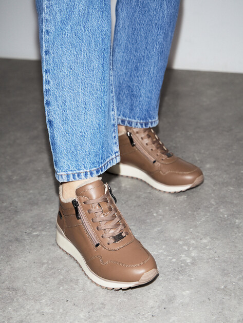 Женские высокие кроссовки CAPRICE KAIA, Артикул 9-9-26201-43, серовато-коричневый | 4581737. Ракурс 6