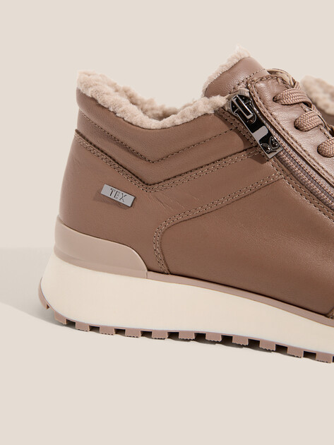 Женские высокие кроссовки CAPRICE KAIA, Артикул 9-9-26201-43, серовато-коричневый | 4581737. Ракурс 3