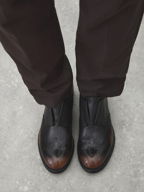 Мужские броги TENDANCE, Артикул TTFY2732A-02, серовато-коричневый | 4582989. Ракурс 6