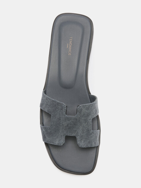 Женские шлепанцы TENDANCE, Артикул YS-48201L-10, сине-серый | 4585078. Ракурс 5