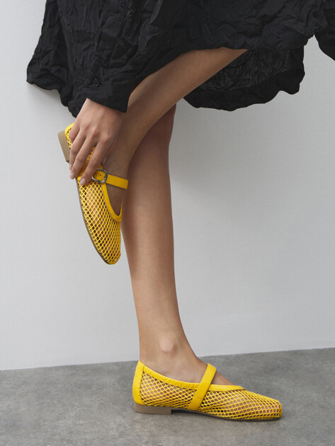 Балетки мэри-джейн TENDANCE, Артикул YS-48205A-1, лимонный | 4585314. Ракурс 6