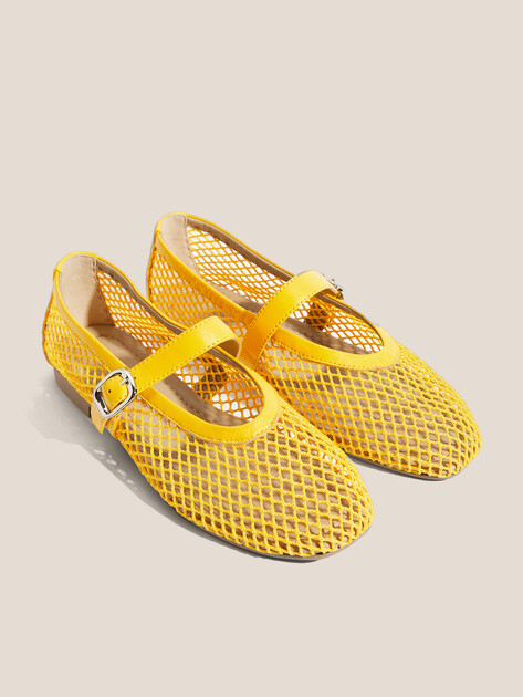 Балетки мэри-джейн TENDANCE, Артикул YS-48205A-1, лимонный | 4585314. Ракурс 2