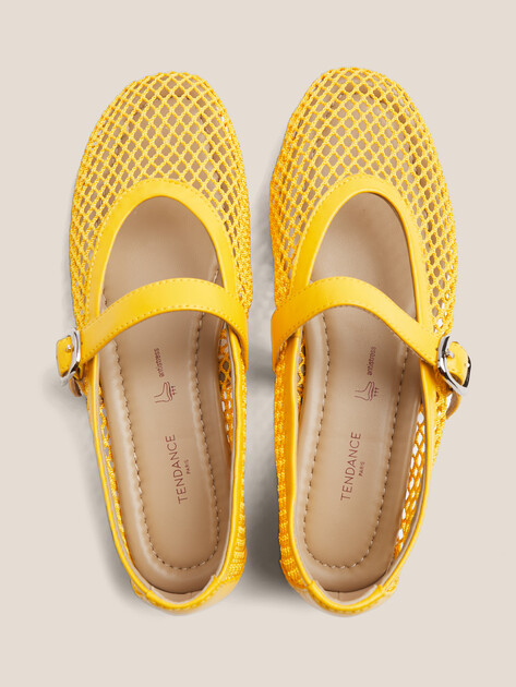 Балетки мэри-джейн TENDANCE, Артикул YS-48205A-1, лимонный | 4585314. Ракурс 4