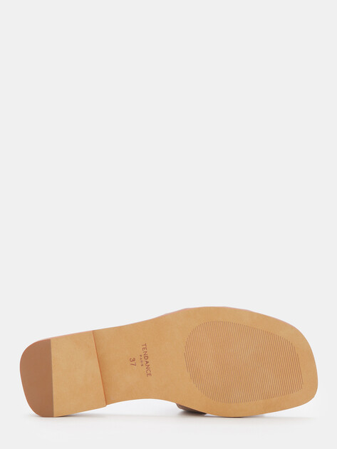 Женские шлепанцы TENDANCE, Артикул YS-48201L-1, бежево-коричневый | 4585646. Ракурс 4