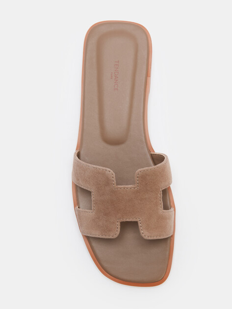 Женские шлепанцы TENDANCE, Артикул YS-48201L-1, бежево-коричневый | 4585646. Ракурс 5