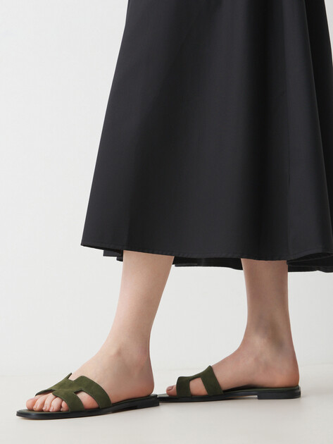 Женские шлепанцы TENDANCE, Артикул YS-48201L-1, зеленый | 4585670. Ракурс 2