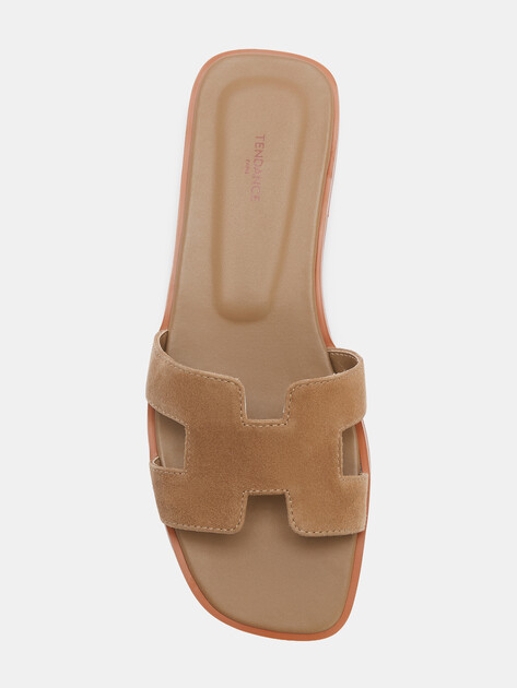 Женские шлепанцы TENDANCE, Артикул YS-48201L-1, зелено-бежевый | 4585742. Ракурс 5