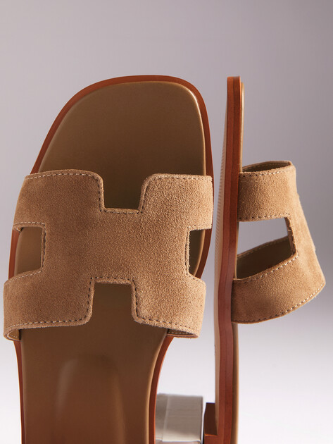 Женские шлепанцы TENDANCE, Артикул YS-48201L-1, зелено-бежевый | 4585742. Ракурс 6