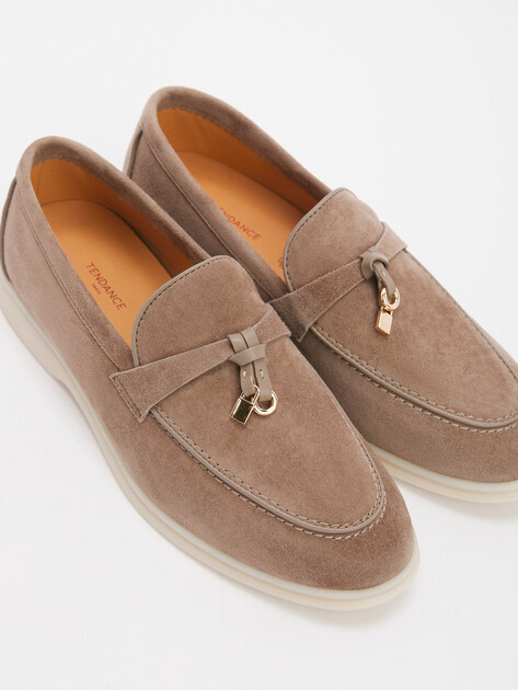 Женские лоферы TENDANCE, Артикул YS-2299A-236, серо-бежевый | 4586097. Ракурс 6 Женские лоферы TENDANCE, Артикул YS-2299A-236, серо-бежевый | 4586097. Ракурс 6