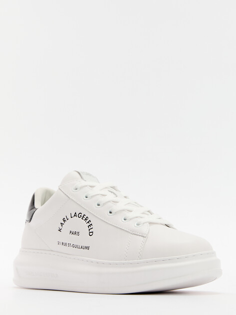 Мужские кеды KARL LAGERFELD KAPRI MENS Maison Karl Lace, Артикул KL52538K, белый | 4586279. Ракурс 3