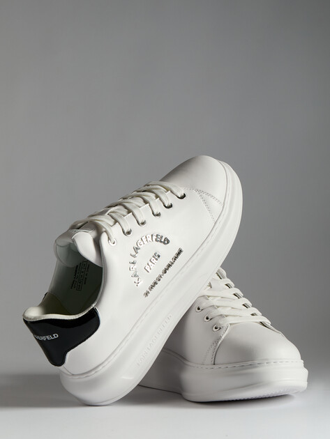 Мужские кеды KARL LAGERFELD KAPRI MENS Metal Maison Karl, Артикул KL52539K, белый | 4586290. Ракурс 6