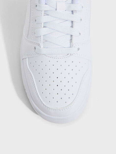 Детские кеды PUMA Puma Rebound V6 Lo Jr, Артикул 393833, белый | 4587255. Ракурс 3