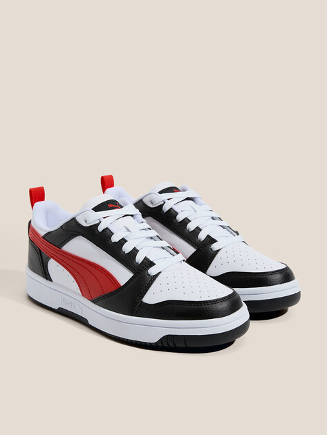 Детские кеды PUMA Puma Rebound V6 Lo Jr, Артикул 393833, черный | 4587261. Ракурс 2