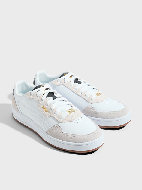 Мужские кеды PUMA Court Classic Lux SD, Артикул 395087, белый | 4587437. Ракурс 2