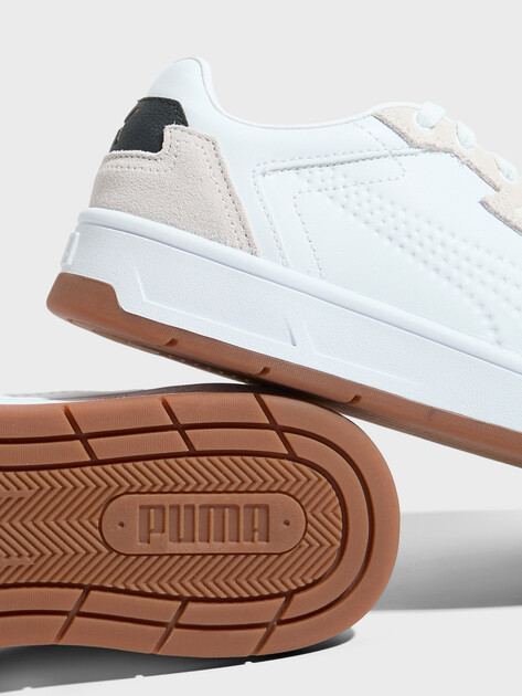 Мужские кеды PUMA Court Classic Lux SD, Артикул 395087, белый | 4587437. Ракурс 3