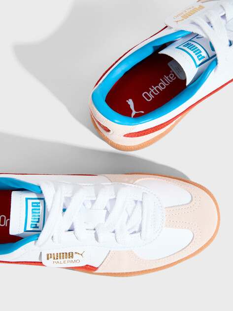 Кеды PUMA Palermo Lth, Артикул 396464, белый | 4587478. Ракурс 3 Кеды PUMA Palermo Lth, Артикул 396464, белый | 4587478. Ракурс 3