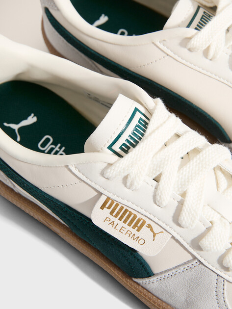 Кеды PUMA Palermo Lth, Артикул 396464, молочно-белый | 4587506. Ракурс 3