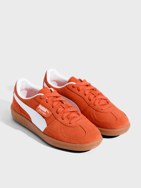 Детские кеды PUMA Palermo Jr, Артикул 397271, оранжевый | 4587557. Ракурс 2