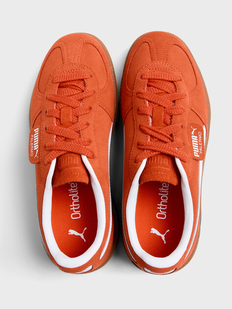 Детские кеды PUMA Palermo Jr, Артикул 397271, оранжевый | 4587557. Ракурс 4