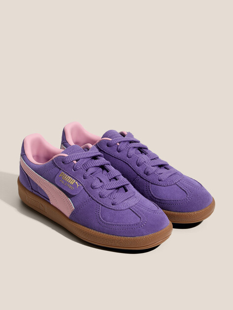 Детские кеды PUMA Palermo Jr, Артикул 397271, фиолетовый | 4587575. Ракурс 2