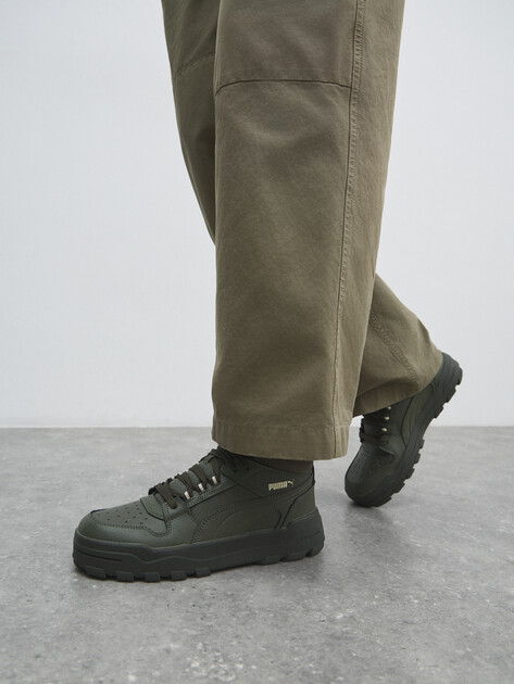 Мужские высокие кеды PUMA Rebound Abrupt, Артикул 397468, коричневато-зеленый | 4588015. Ракурс 6