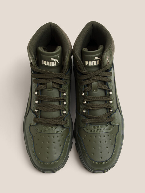 Мужские высокие кеды PUMA Rebound Abrupt, Артикул 397468, коричневато-зеленый | 4588015. Ракурс 4