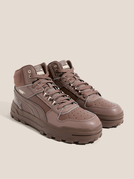 Мужские высокие кеды PUMA Rebound Abrupt, Артикул 397468, серо-коричневый | 4588036. Ракурс 2