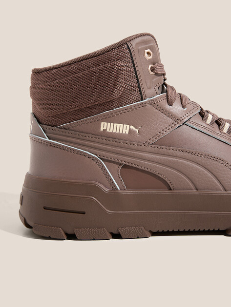 Мужские высокие кеды PUMA Rebound Abrupt, Артикул 397468, серо-коричневый | 4588036. Ракурс 3