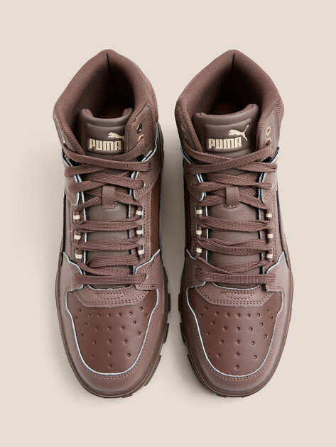 Мужские высокие кеды PUMA Rebound Abrupt, Артикул 397468, серо-коричневый | 4588036. Ракурс 4