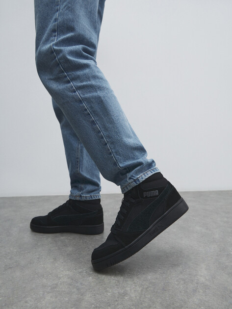 Мужские высокие кеды PUMA Rebound v6 WTR, Артикул 403511, черный | 4589254. Ракурс 6 Мужские высокие кеды PUMA Rebound v6 WTR, Артикул 403511, черный | 4589254. Ракурс 6