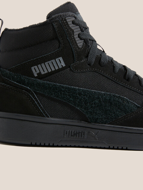 Мужские высокие кеды PUMA Rebound v6 WTR, Артикул 403511, черный | 4589254. Ракурс 3 Мужские высокие кеды PUMA Rebound v6 WTR, Артикул 403511, черный | 4589254. Ракурс 3
