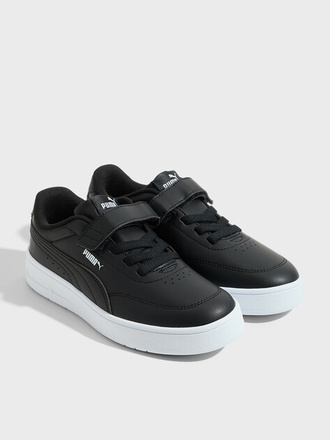 Детские кеды PUMA Court Classic Clean AC+ PS, Артикул 403751, черный | 4589324. Ракурс 2
