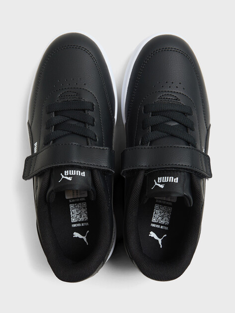 Детские кеды PUMA Court Classic Clean AC+ PS, Артикул 403751, черный | 4589324. Ракурс 4