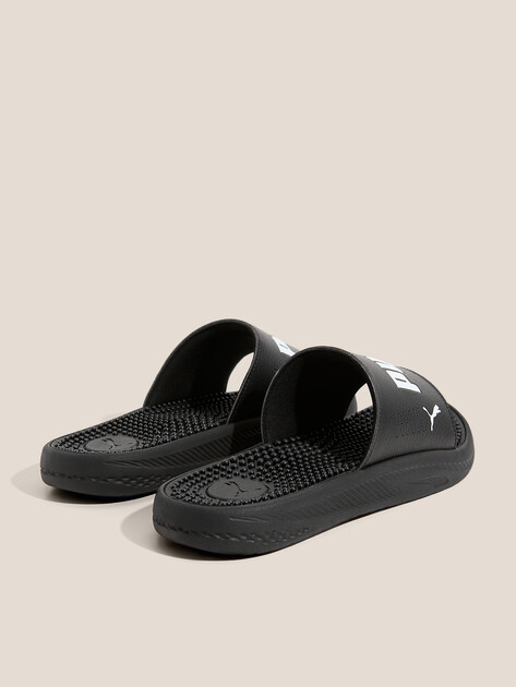 Мужские сланцы PUMA Softride Slide Massage, Артикул 383062, черный | 4589345. Ракурс 5