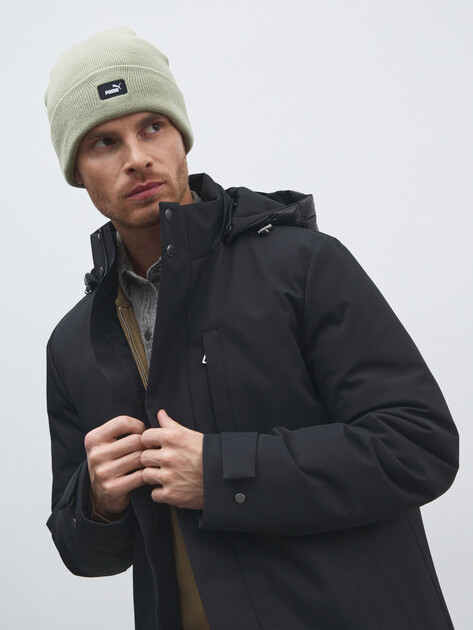 Шапка PUMA ESS Mid Crown Beanie, Артикул 026400, светло-зеленый | 4591330. Ракурс 4