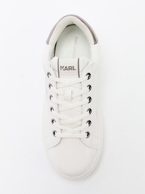 Женские кеды KARL LAGERFELD KAPRI Maison Karl Lace, Артикул KL62538K, белый | 4591433. Ракурс 5