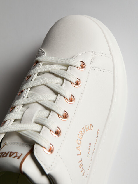 Женские кеды KARL LAGERFELD KAPRI Maison Karl Lace, Артикул KL62538K, белый | 4591461. Ракурс 6