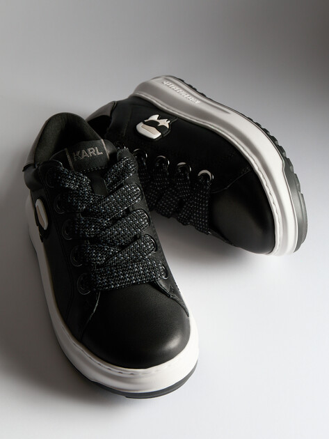 Женские кеды KARL LAGERFELD KAPRI LUG Karl NFT Lo Lace, Артикул KL67530, черный | 4591470. Ракурс 6