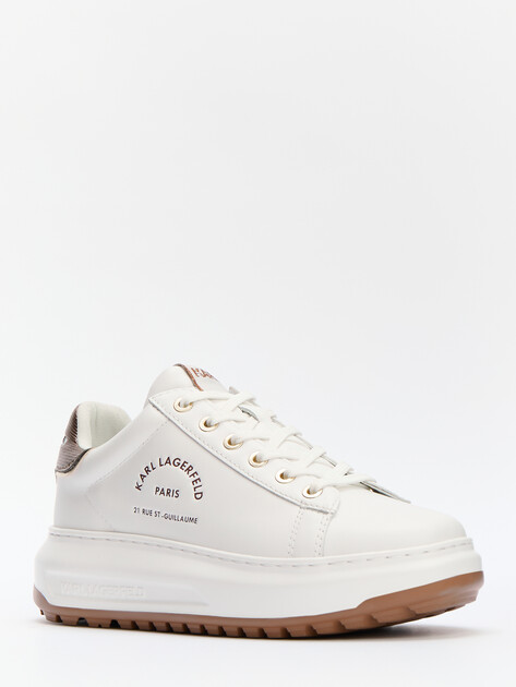 Женские кеды KARL LAGERFELD KAPRI LUG Maison Metalmesh Tab, Артикул KL67538M, белый | 4591510. Ракурс 3 Женские кеды KARL LAGERFELD KAPRI LUG Maison Metalmesh Tab, Артикул KL67538M, белый | 4591510. Ракурс 3