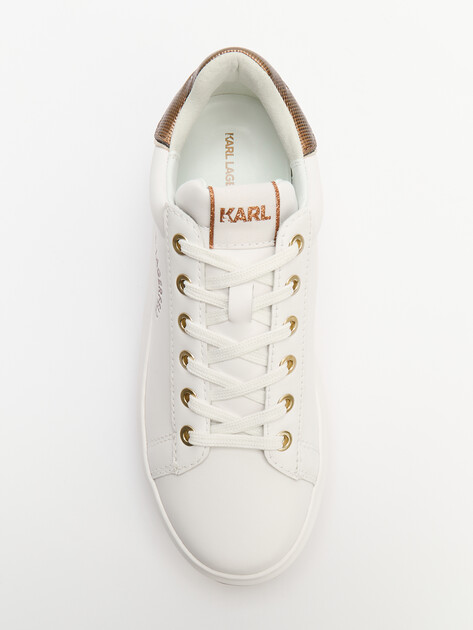 Женские кеды KARL LAGERFELD KAPRI LUG Maison Metalmesh Tab, Артикул KL67538M, белый | 4591510. Ракурс 5 Женские кеды KARL LAGERFELD KAPRI LUG Maison Metalmesh Tab, Артикул KL67538M, белый | 4591510. Ракурс 5