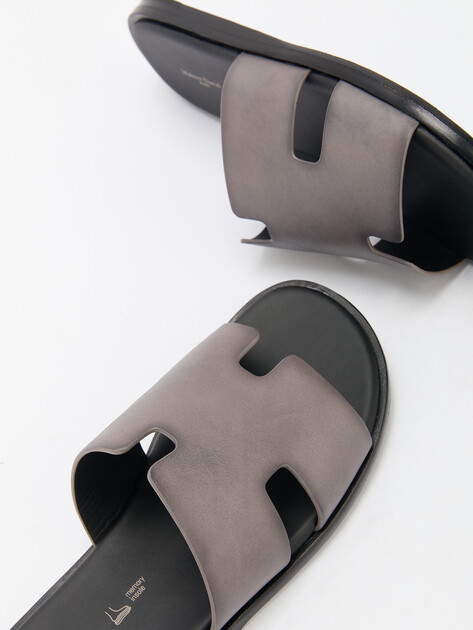 Мужские шлепанцы MAISON DAVID, Артикул TM3352F-1L, бежевато-серый | 4591779. Ракурс 6