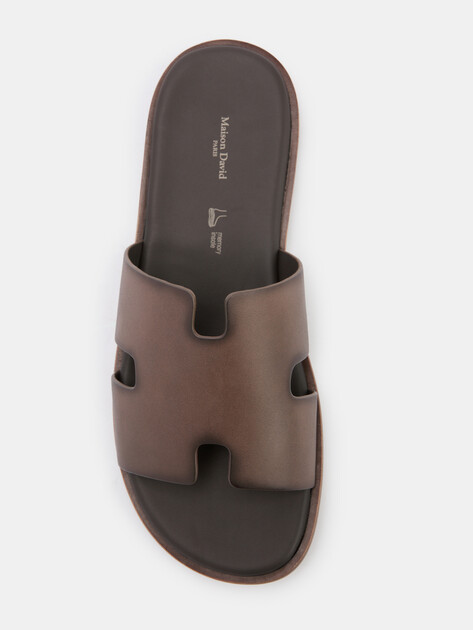Мужские шлепанцы MAISON DAVID, Артикул TM3352F-1L, коричневый | 4591811. Ракурс 5