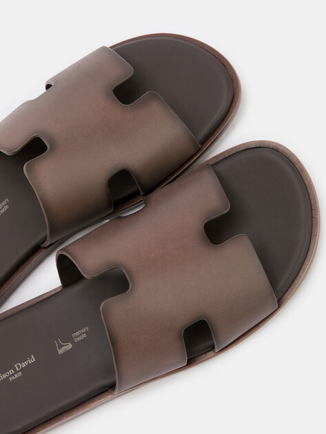 Мужские шлепанцы MAISON DAVID, Артикул TM3352F-1L, коричневый | 4591811. Ракурс 6