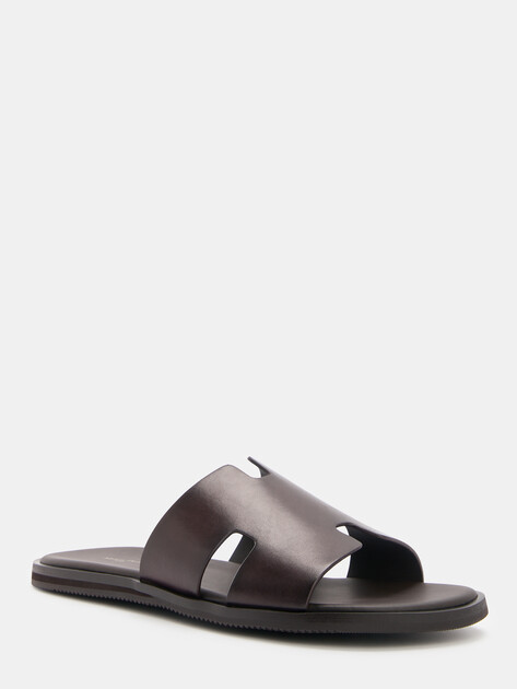 Мужские шлепанцы MAISON DAVID, Артикул TM3352F-1R, темно-коричневый | 4591900. Ракурс 3 Мужские шлепанцы MAISON DAVID, Артикул TM3352F-1R, темно-коричневый | 4591900. Ракурс 3