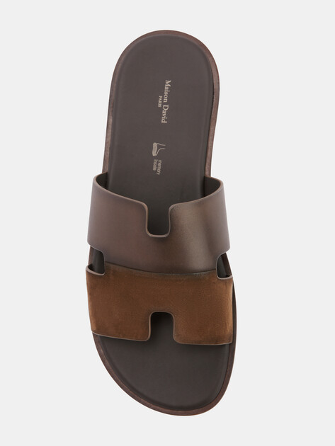 Мужские шлепанцы MAISON DAVID, Артикул TM3352F-3L, светло-коричневый | 4591941. Ракурс 5